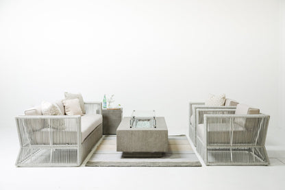 Sunset West Miami Club Chair in Echo Ash w/ Self Welt — View 11