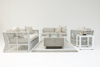 Sunset West Miami Club Chair in Echo Ash w/ Self Welt — View 12