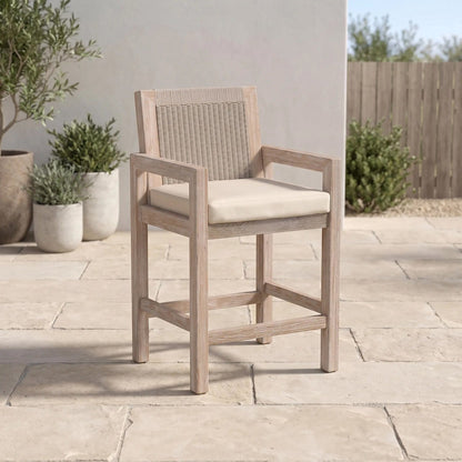 Sunset West Sedona Barstool in Canvas Canvas, No Welt — View 3